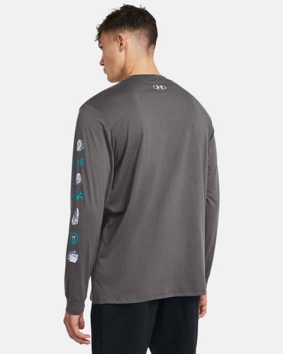 Men's UA Outdoor Rock Formation Long Sleeve in Gray image number 1